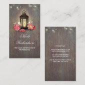 ヴィンテージランタン素朴とバーンウッドカントリー 名刺 (正面/裏面)