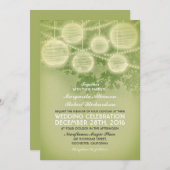 ヴィンテージランタン結婚式招待状 招待状 (正面/裏面)