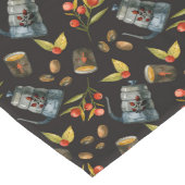 ヴィンテージランダムコーヒーシンボル ロングテーブルランナー (コーナー)