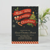 ヴィンテージランチ＆バブルリークリスマスパーティフェスティブ シーズンカード (スタンド正面)