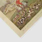 ヴィンテージランドスケープキツネ狩りドッグスエフエメラデクページ 薄葉紙 (詳細)