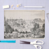 ヴィンテージランドスケープタウンエフェメラデコパージュ 薄葉紙 (クラフト)