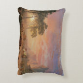 ヴィンテージランドスケープ，オレゴン州トレイルバイビアシュタット アクセントクッション (裏面(縦))