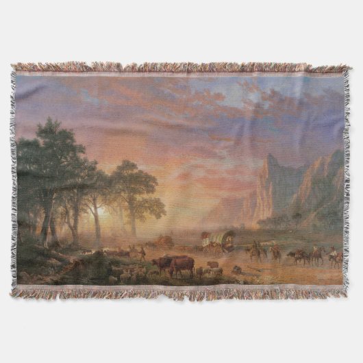 ヴィンテージランドスケープ，オレゴン州トレイルバイビアシュタット スローブランケット (正面)
