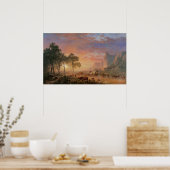 ヴィンテージランドスケープ，オレゴン州トレイルバイビアシュタット ポスター (キッチン)