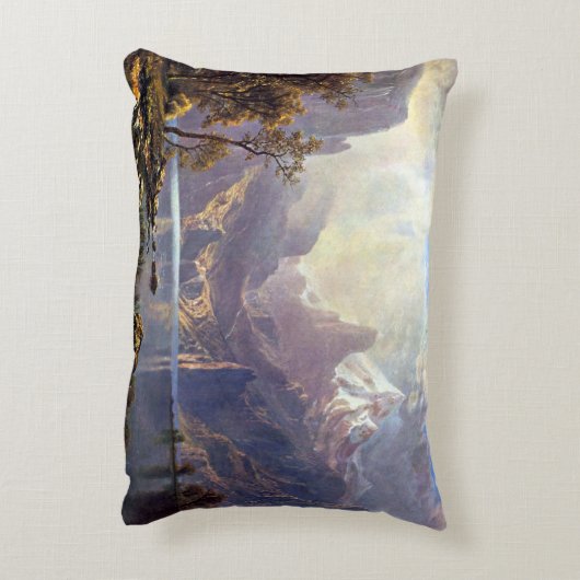 ヴィンテージランドスケープ,タホレイクバイアルバートビエルシュタット アクセントクッション (裏面(縦))