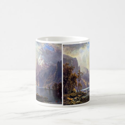 ヴィンテージランドスケープ,タホレイクバイアルバートビエルシュタット コーヒーマグカップ (中央)