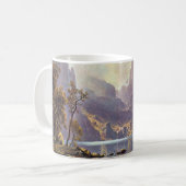 ヴィンテージランドスケープ,タホレイクバイアルバートビエルシュタット コーヒーマグカップ (正面左)