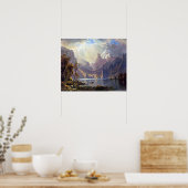 ヴィンテージランドスケープ,タホレイクバイアルバートビエルシュタット ポスター (キッチン)