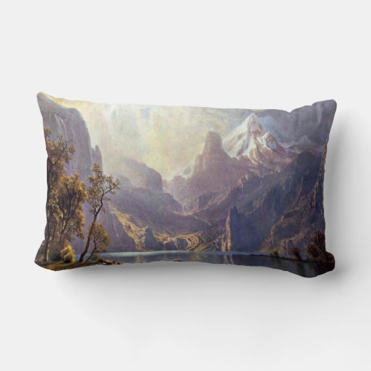 ヴィンテージランドスケープ,タホレイクバイアルバートビエルシュタット ランバークッション (裏面)