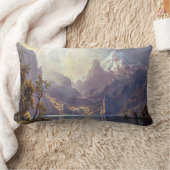 ヴィンテージランドスケープ,タホレイクバイアルバートビエルシュタット ランバークッション (ブランケット)