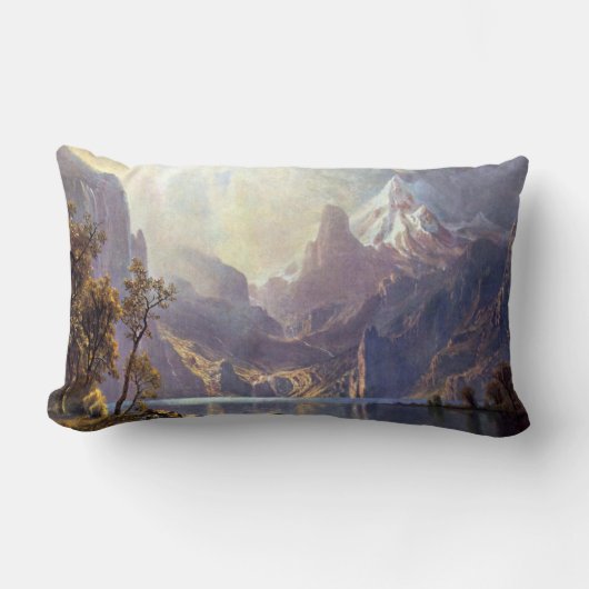 ヴィンテージランドスケープ,タホレイクバイアルバートビエルシュタット ランバークッション (正面)