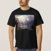 ヴィンテージランドスケープ,タホレイクバイアルバートビエルシュタット Tシャツ (正面)