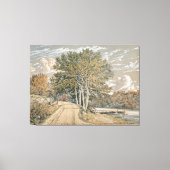 ヴィンテージランドスケー絵を描ズハーレムリバー キャンバスプリント (正面)