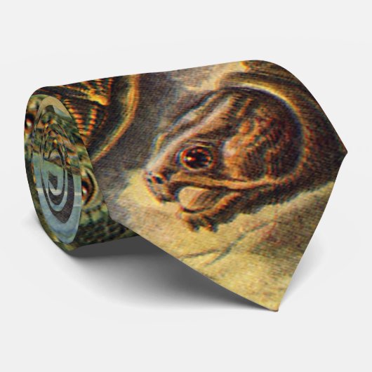 ヴィンテージランド亀のウミガメbyエルンスト・ヘイケル ネクタイ (ロール)