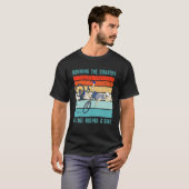 ヴィンテージランニングの国は自転車に乗っているようなものだ Tシャツ (正面フル)