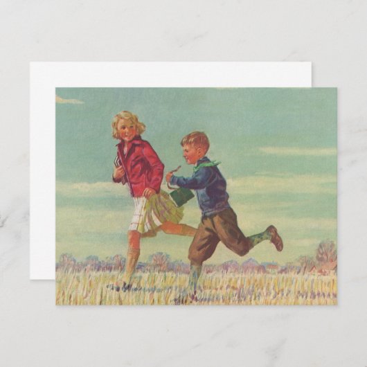 ヴィンテージランニングの学校運学書 (正面/裏面)