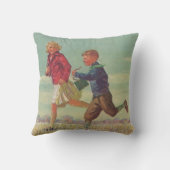 ヴィンテージランニングの学校運学書 クッション (裏面)