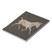 ヴィンテージランニングゼブラペイズリーデザイン ノートパッド (回転)