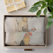 ヴィンテージランニングチキンティッシュペーパー 薄葉紙 (ギフト)