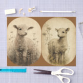 ヴィンテージランブスティッシュペーパー 薄葉紙 (クラフト)