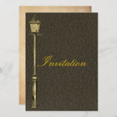 ヴィンテージランプのポスト 招待状 (正面/裏面)