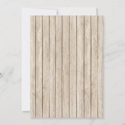 ヴィンテージランプオールドウッド秋の結婚式招待状 招待状 (裏面)