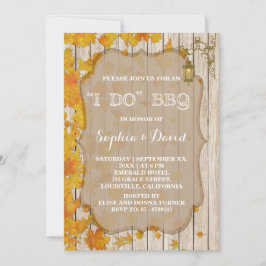 ヴィンテージランプオールドウッド秋I do BBQ招待状 招待状