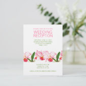 ヴィンテージラン結婚式|ピンクグリーン 招待状 (スタンド正面)