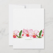 ヴィンテージラン結婚式|ピンクグリーン 招待状 (裏面)