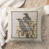 ヴィンテージラヴェンエフエマオンクリームハーレクインパターン クッション (ブランケット)