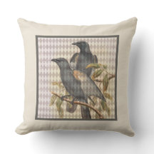 ヴィンテージラヴェンエフエマオンクリームハーレクインパターン