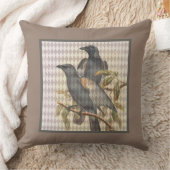 ヴィンテージラヴェンエフエマオンタウペハーレクインパターン クッション (ブランケット)