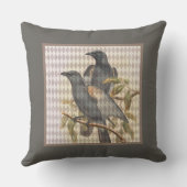 ヴィンテージラヴェンエフエマオンハーレクインパターン クッション (裏面)