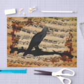 ヴィンテージラヴェン音楽シートティッシュペーパー 薄葉紙 (クラフト)