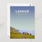 ヴィンテージラヴォーヴィネヤードスイストラベル ポストカード (正面/裏面)