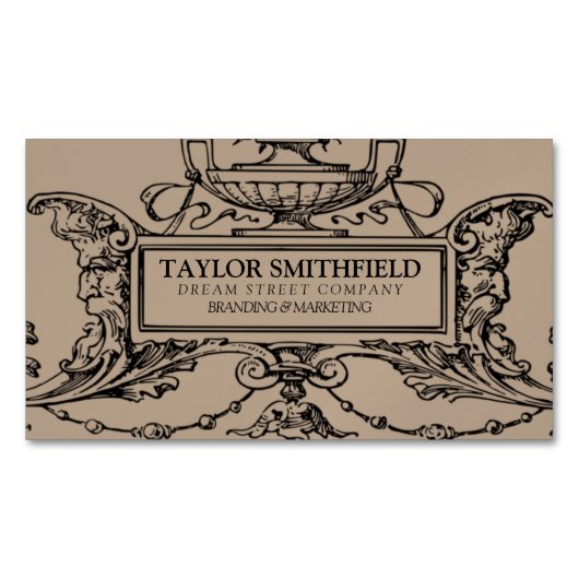 ヴィンテージラ素晴らしイン名刺 マグネット名刺 (正面)