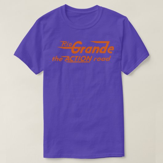 ヴィンテージリオグランデ鉄道ザアクションロード Tシャツ (デザイン正面)