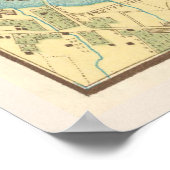 ヴィンテージリオデジャネイロの地図（1858年） ポスター (角)