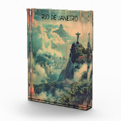 ヴィンテージリオデジャネイロ旅行イエズス像 フォトブロック (右)