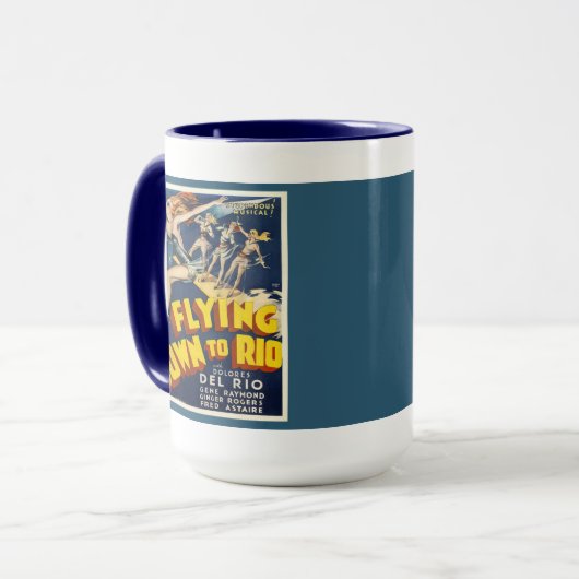 ヴィンテージリオデジャネイロ映画ポスター マグカップ (正面左)