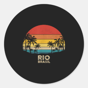 ヴィンテージリオデジャネイロ – ブラジルビーチ土産 ラウンドシール