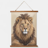 ヴィンテージリオン絵画ズ 吊り下げ型タペストリー (正面)