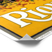 ヴィンテージリクイワーフランス旅行 ポスター (角)