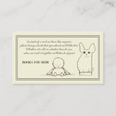 ヴィンテージリクエストベビーシャワー用書籍 エンクロージャーカード (正面)
