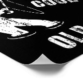 ヴィンテージリクールールオールド男魚釣り漁師ギフト ポスター (角)