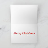 ヴィンテージリスとチップムンクのクリスマスカード シーズンカード (内部)