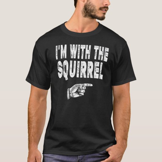 ヴィンテージリスのファン私はリスと一緒にいる Tシャツ (正面)