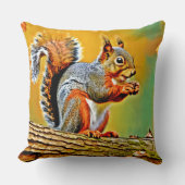 ヴィンテージリスの自然 クッション (正面)