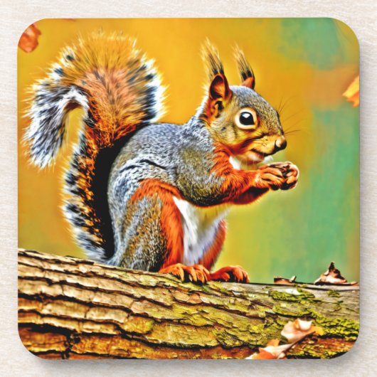 ヴィンテージリスの自然 コースター (正面)